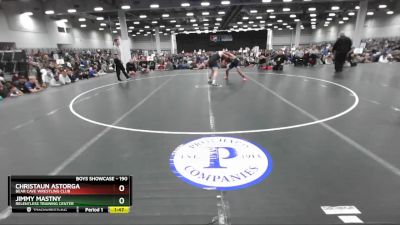 190 lbs Quarterfinal - Jimmy Mastny, Relentless Training Center vs Christaun Astorga, Bear Cave Wrestling Club