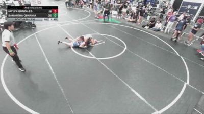130 lbs Quarterfinal - Samantha Obnamia, Chaparral High School vs Jaylyn Gonzales, Ayala Wrestling
