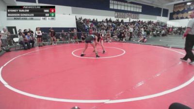 135 lbs Round 3 - Sydney Tarlow, Titan Mercury Wrestling Club vs Madison Gonzales, Northview