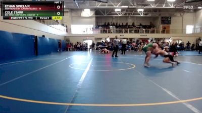 157 lbs Round 1 (6 Team) - Cole Starr, Big Bend Community College vs Ethan Sinclair, Northeastern Junior College