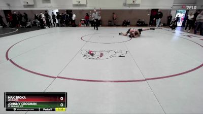 175 lbs Cons. Round 4 - Johnny Croghan, St. Francis SCP vs Max Sroka, Los Gatos