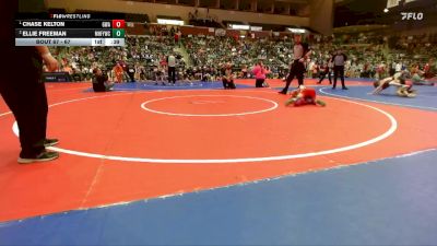 67 lbs 1st Place Match - Chase Kelton, Greenwood Wrestling Academy vs Ellie Freeman, Mountain Home Flyers Youth Wrestling Club