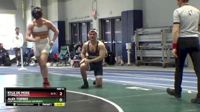 184 lbs Cons. Round 1 - Kyle De Moss, Otterbein University vs Alex Torres, Case Western Reserve University