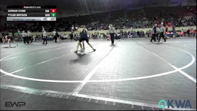 140 lbs Consolation - Adrian Cobb, Raw Wrestling Club vs Tyler Bryson, Harrah Little League Wrestling