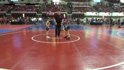 70 lbs Cons. Semi - Layla Savaria, Heights Wrestling Club vs Sawyer Morin, Billings Wrestling Club