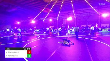 40 lbs 3rd Place - Nathan Schroeder, Unattached vs Kameron Martinez, Ridge WC