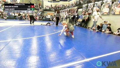 49 lbs Quarterfinal - Rhiller Ellison, F-5 Grappling vs Cash Scott, Cowboy Wrestling Club