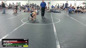 76 lbs Round 6 (8 Team) - Greyson McDonald, Terps Xtreme vs Caleb Delfin, Rough House