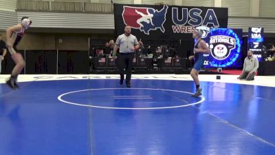 12U Boys - 92 lbs Cons. Round 2 - Ezekiel Ratliff, Columbus North Wrestling Club vs Ryder Ascherl, Bishop McCort High School Wrestling