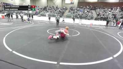 120 lbs Consolation - Elijah Carranza, No Team vs Cade Sampson, Wells Jr Wrestling