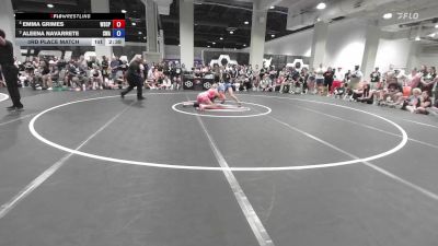3rd Place Match - Emma Grimes, Wyoming Seminary College Preparatory High School Wrestling vs Aleena Navarrete, Sanderson Wrestling Academy