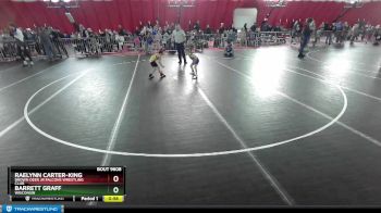 47-47 lbs Round 1 - Raelynn Carter-King, Brown Deer Jr Falcons Wrestling Club vs Barrett Graff, Wisconsin