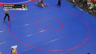 132 lbs Consi Of 16 #1 - Brant McKillip, Brookville vs Derek White, Donegal