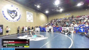 120 lbs Champ. Round 1 - David Martinez, Servite vs Andon Beldon, Centennial