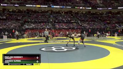 D1-157 lbs Quarterfinal - Maclain Morency, Anderson vs Andrew Supers, Medina