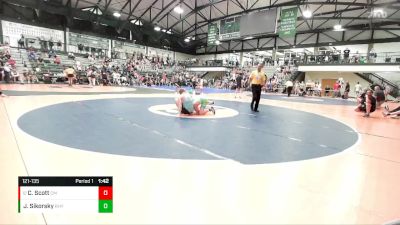 121-135 lbs Quarterfinal - Caleb Scott, Civic Memorial vs Joey Sikorsky, Batavia Pinners