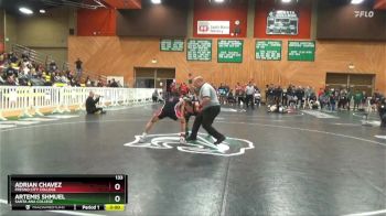 133 lbs Champ. Round 1 - Adrian Chavez, Fresno City College vs Artemis Shmuel, Santa Ana College