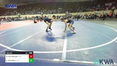 132 lbs Round Of 16 - Blake Hornberger, Perkins vs Aiden Morales, Woodland Wrestling Club