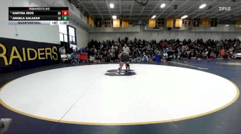 170 lbs Quarterfinal - Angela Salazar, Santa Ana vs Karyna Rios, Oak Hills