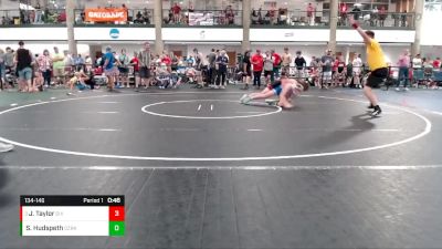 134-146 lbs Cons. Round 2 - Jack Taylor, Don`t Have A Team vs Sawyer Hudspeth, Petersburg Youth Wrestling