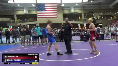 150 lbs Cons. Semi - Aydan Groom, IA vs Emerson Tjaden, KS