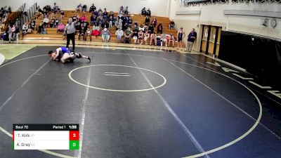 133 lbs Round 2 - Travis Kirk, South Park vs Andreas Gray, New Castle