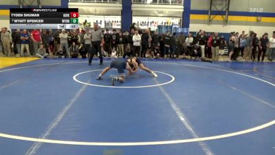 121 lbs Consy 4 - Tyden Shuman, Berks Catholic vs Wyatt Spencer, Wyoming Seminary