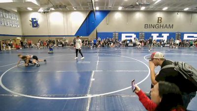 58 lbs Cons. Round 2 - Kloee Bingham, Bear River Wrestling Club vs Dawson Hunsaker, West Jordan