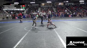 60 lbs Champ. Round 1 - Izabella Stutsman, Sunflower Kids vs Evalyn Samuels, Thunderbird