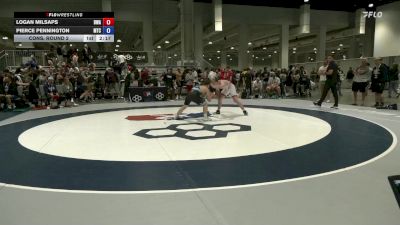 70 lbs Cons. Round 2 - Logan Milsaps, Boneyard Wrestling Academy vs Pierce Pennington, Minion Training Center