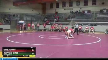 152 lbs Finals (2 Team) - Matthias Gates, Mt. Vernon vs Tyce DuPont, Tell City