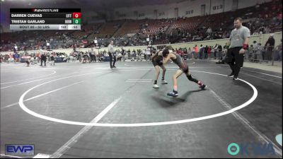 55 lbs 5th Place - Darren Cuevas, Little Axe Takedown Club vs Tristan Garland, Berryhill Wrestling Club