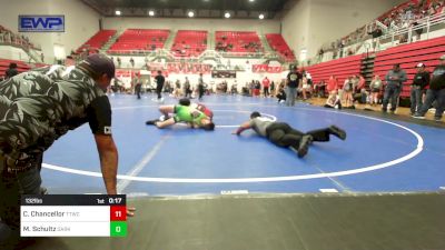 132 lbs Quarterfinal - Carsten Cagle, Harrah Little League Wrestling vs Landon Hayes, Midwest City Bombers Youth Wrestling Club