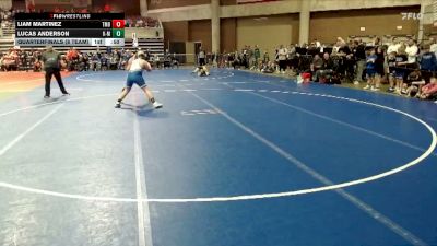 215 lbs Quarterfinals (8 Team) - Liam Martinez, TMBWWG vs Lucas Anderson, K-M
