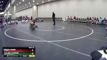 120 lbs Semis & Wb (16 Team) - Holden Clemens, Ohio Titan Blue vs Brady Unser, SD Red