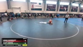61 lbs Cons. Round 3 - Wyatt Higgins, Liberty Warriors Wrestling Club vs Logan Vandervest, Apex Grappling Academy