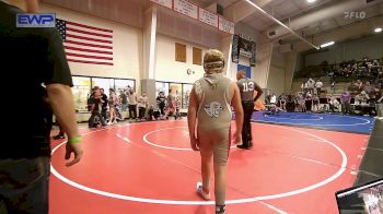 140 lbs Rr Rnd 2 - Hayden Justice, Wagoner Takedown Club vs Maden Peck, Barnsdall Youth Wrestling