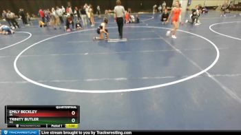 110 lbs Quarterfinal - Emily Beckley, OK vs Trinity Butler, MO