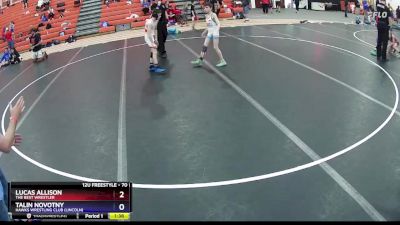 70 lbs Round 3 - Lucas Allison, The Best Wrestler vs Talin Novotny, Hawks Wrestling Club (Lincoln)