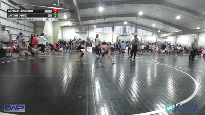 80 lbs Semifinal - Michael Robison, Skiatook Youth Wrestling vs Jayden Ortiz, Coweta Tiger Wrestling