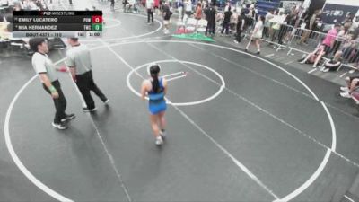 110 lbs 3rd Place Match - Mia Hernandez, Threshold Wrestling Club vs Emily Lucatero, Poway