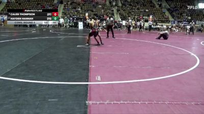 6A 150 lbs Cons. Round 4 - Hayden Hannah, Spain Park HS vs Caleb Thompson, Spanish Fort