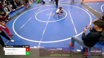 37-40 lbs Semifinal - Bennett Grose (40), Ponca City Wildcat Wrestling vs Kyran Johnson, Lions Wrestling Academy