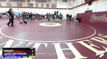 138 lbs Cons. Round 3 - Cassady Lopez Hernandez, Santa Rosa College vs Sasha Bell, Unattached