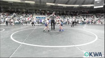 58 lbs Consi Of 16 #1 - Zayn Sanders, Stroud Youth Wrestling Club vs Elias Royster, Team Tulsa Wrestling Club