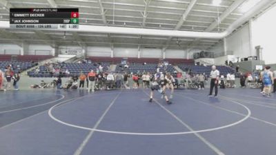 126 lbs Semis - Emmett Decker vs Jax Johnson, 208 Spartans
