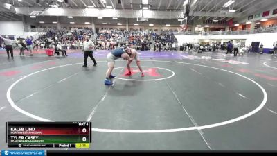 197 lbs Cons. Round 2 - Kaleb Lind, Northwestern (Iowa) vs Tyler Casey, St. Ambrose University