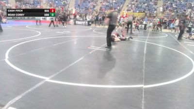 80 lbs Consi Of 16 #2 - Cash Fitch, Roosevelt Mustangs vs Noah Corey, Gunnison Middle School