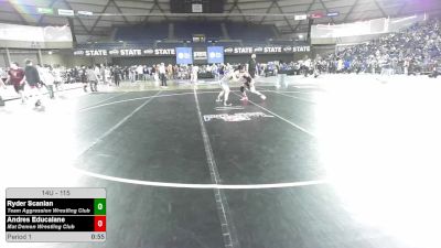 115 lbs Champ. Rd Of 16 - Ryder Scanlan, Team Aggression Wrestling Club vs Andres Educalane, Mat Demon Wrestling Club