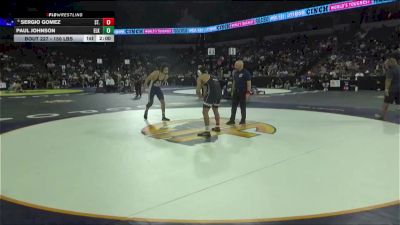 150 lbs Round Of 32 - Sergio Gomez, St. John Bosco (SS) vs Paul Johnson, Elk Grove (SJ)